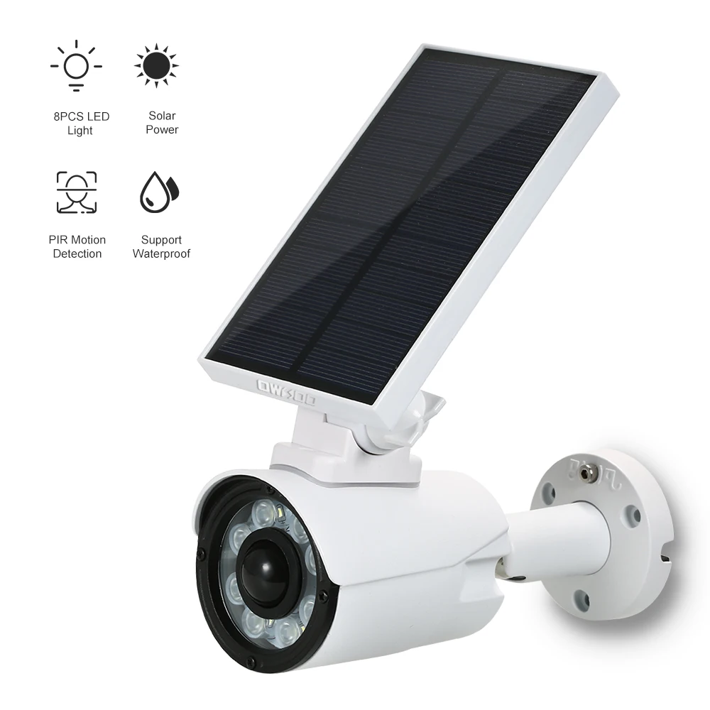 Уличные светодиодсветодиодный светильники OWSOO для видеонаблюдения на солнечной