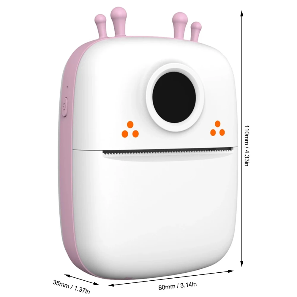 

Mini Pocket Printer Portable BT Wireless Thermal Printer Photo Notes Errors Memo Thermal Printer for Study Office Travel