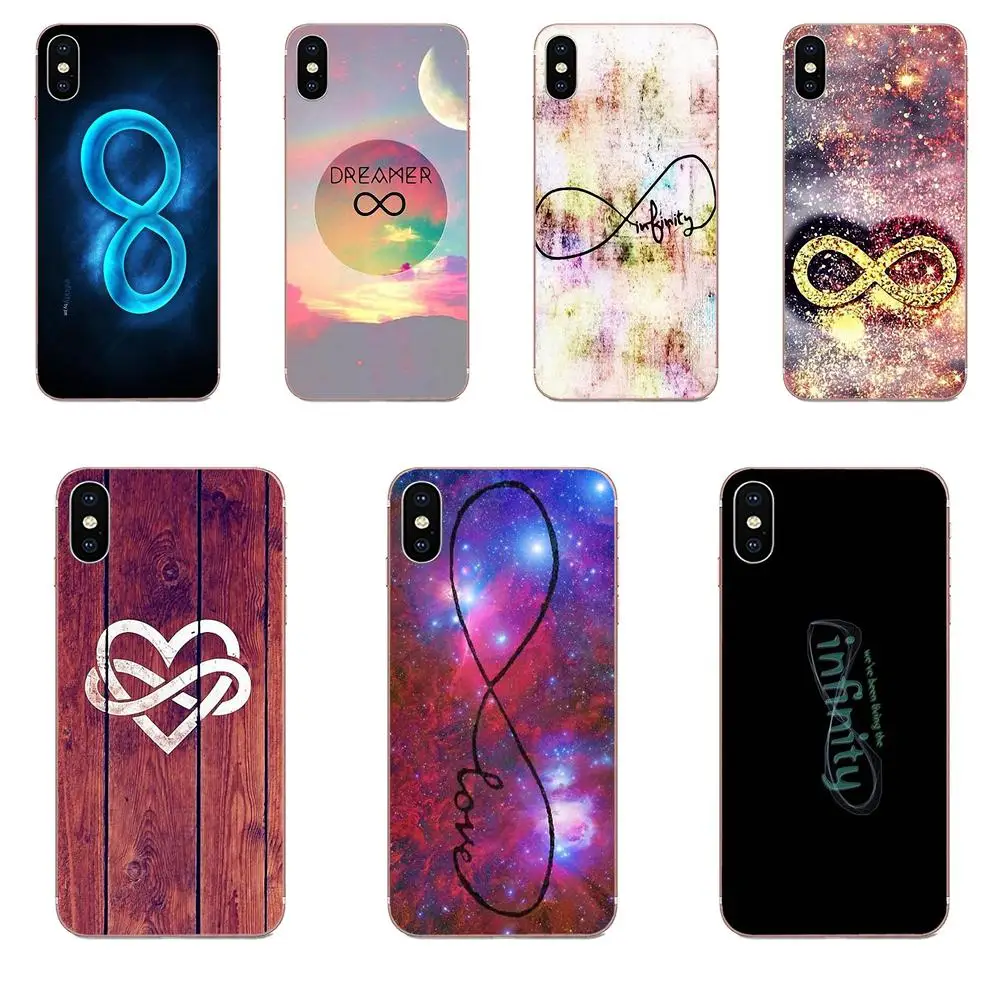 Мягкий чехол из ТПУ с символом бесконечности математическим большим номером для