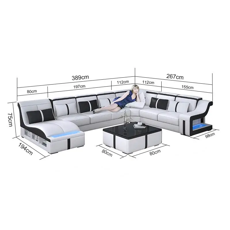 CBMMART мебель для гостиной американский популярный новый стиль синий светодиодный