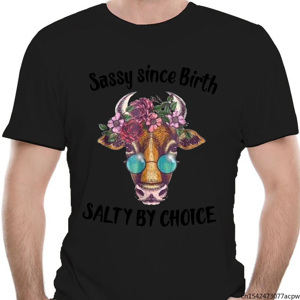 

Heifer Sassy Since Birth Salty By Choice Men's T-Shirt