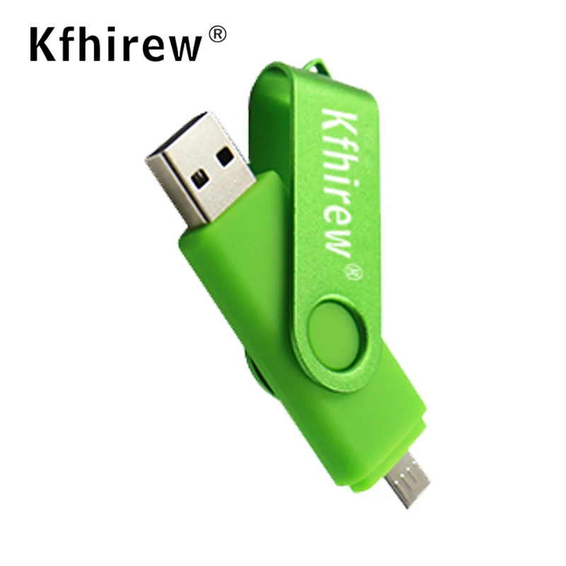 green Цветной флеш-накопитель OTG USB 16GB 64GB cle USB флеш-накопитель 32gb Pendrive 8gb 4gb флеш-накопитель USB 2,0 карта памяти 6 цветов - Цвет: green