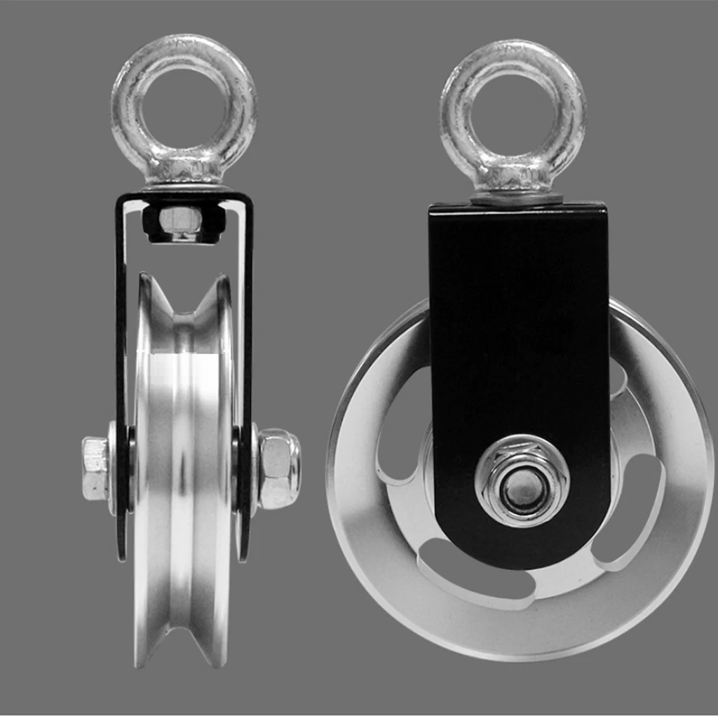 

Swivel Pulley Block Home Pulleys Workout Lifting Rope Guide 300kg