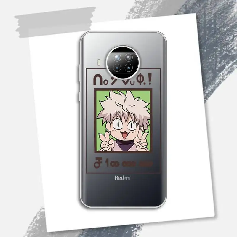 

Hunter X hunter Japan anime Phone Case Transparent for Xiaomi Redmi note 10 t 8 9 pro lite 11