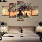 5D алмазная живопись, древо жизни, абстрактный пейзаж, современное настенное искусство, картина для гостиной, украшение для дома, мозаика, подарок 5 шт.компл.