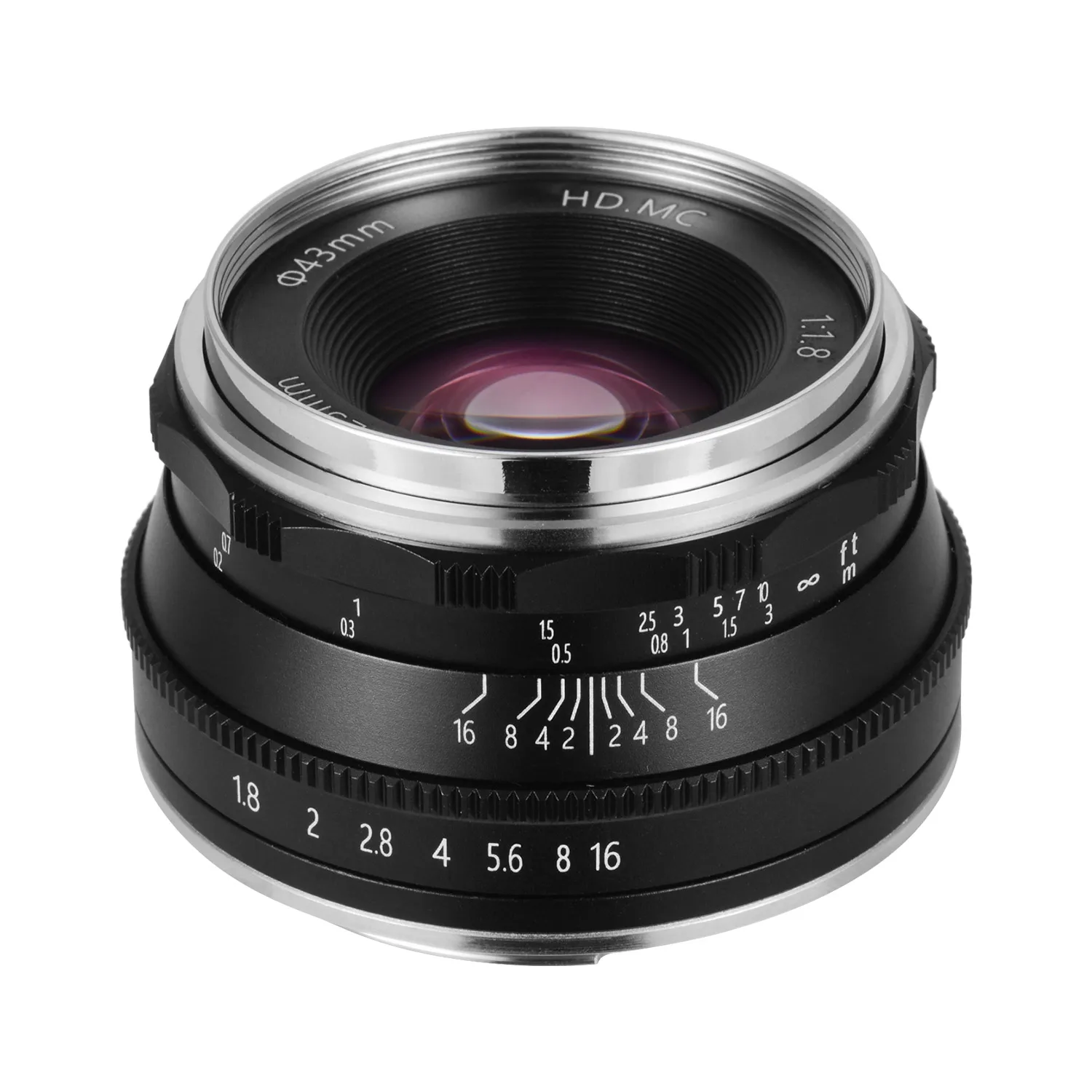 

Andoer 25mm F1.8 Manual Focus Lens Large Aperture Compatible with Fuji FX-Mount/M43-Mount/EOS M-Mount/Mirrorless Cameras Lens