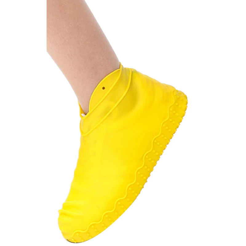 Силиконовые уличные Нескользящие водонепроницаемые бахилы портативные