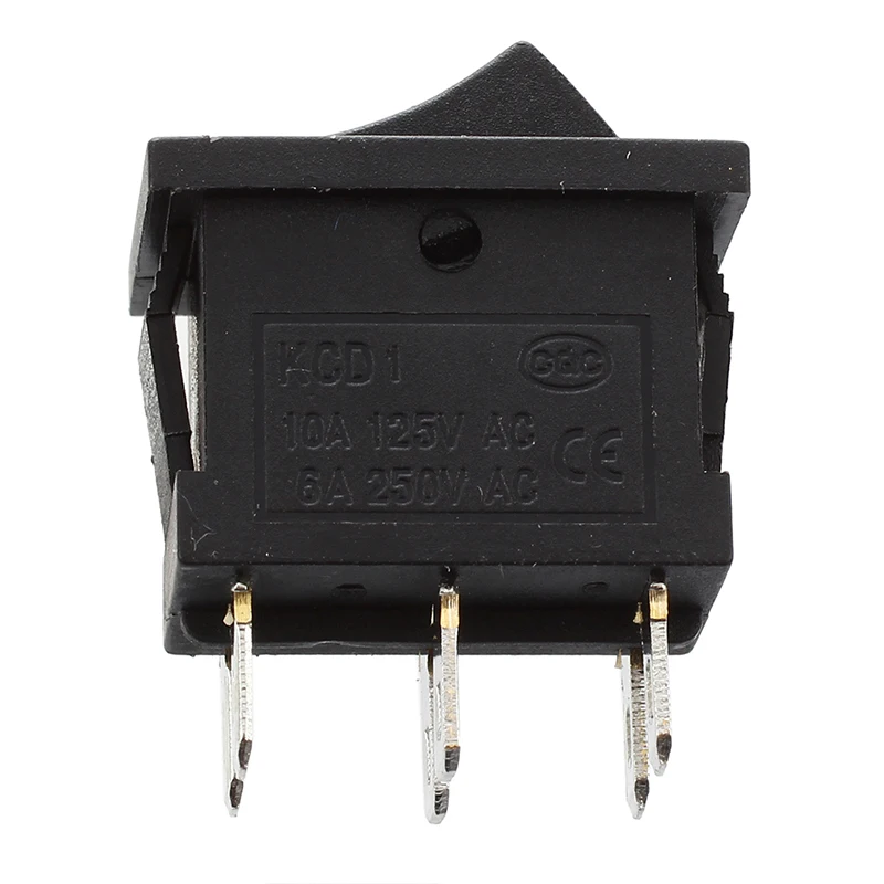 10 шт. DPDT ON OFF на кнопках в кулисный переключатель 6A/250V 10A/125 В переменного