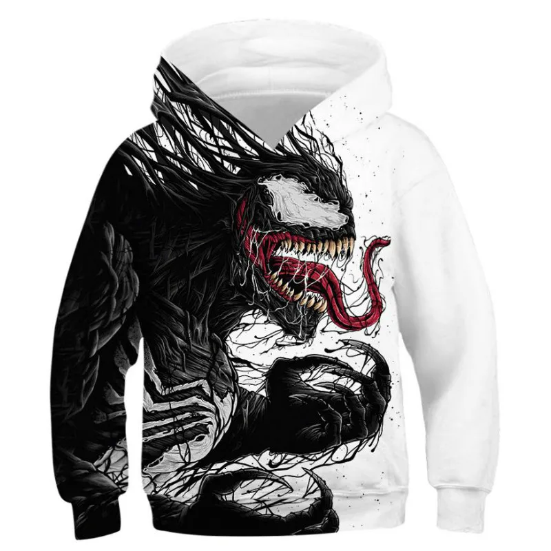 Толстовки для мальчиков и девочек с 3D принтом верхняя одежда подростков на весну