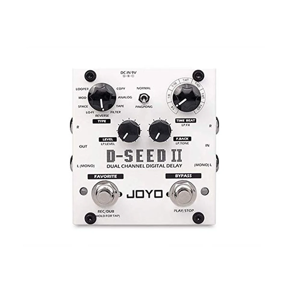 JOYO D SEED II стерео PingPong Effect гитарная педаль с задержкой функция Looper лента запись