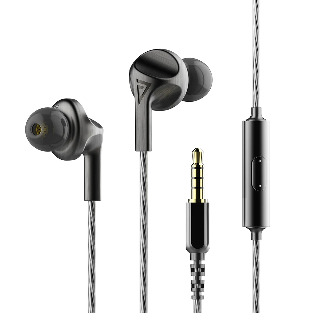Auglamour F200 HiFi Динамический драйвер вкладыши 3 5 мм DJ металлические спортивные