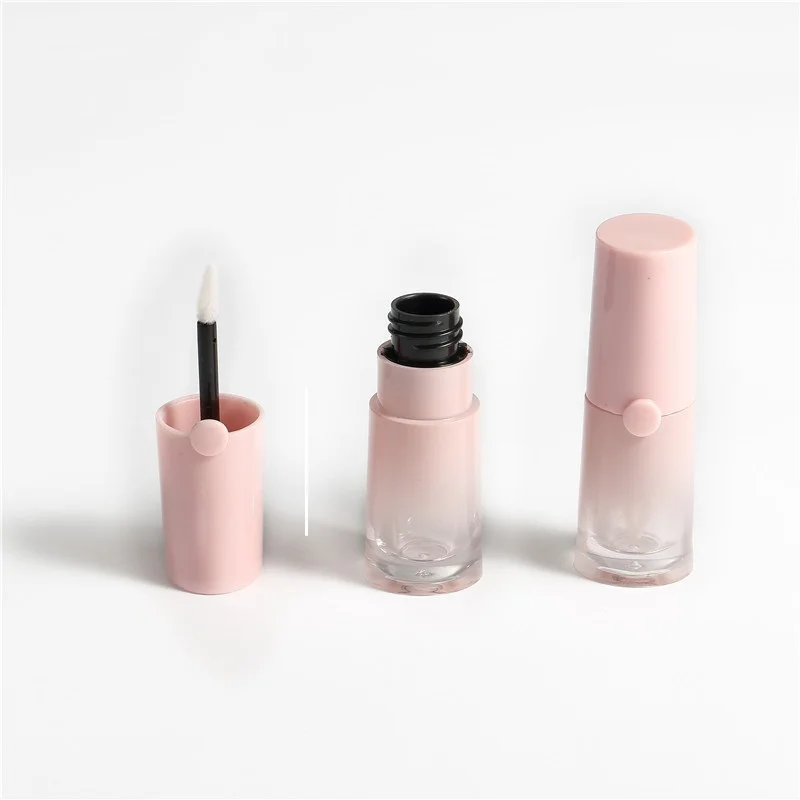 25 шт./лот 4 5 мл блеск для губ Упаковка пластик градиент розовый пустой