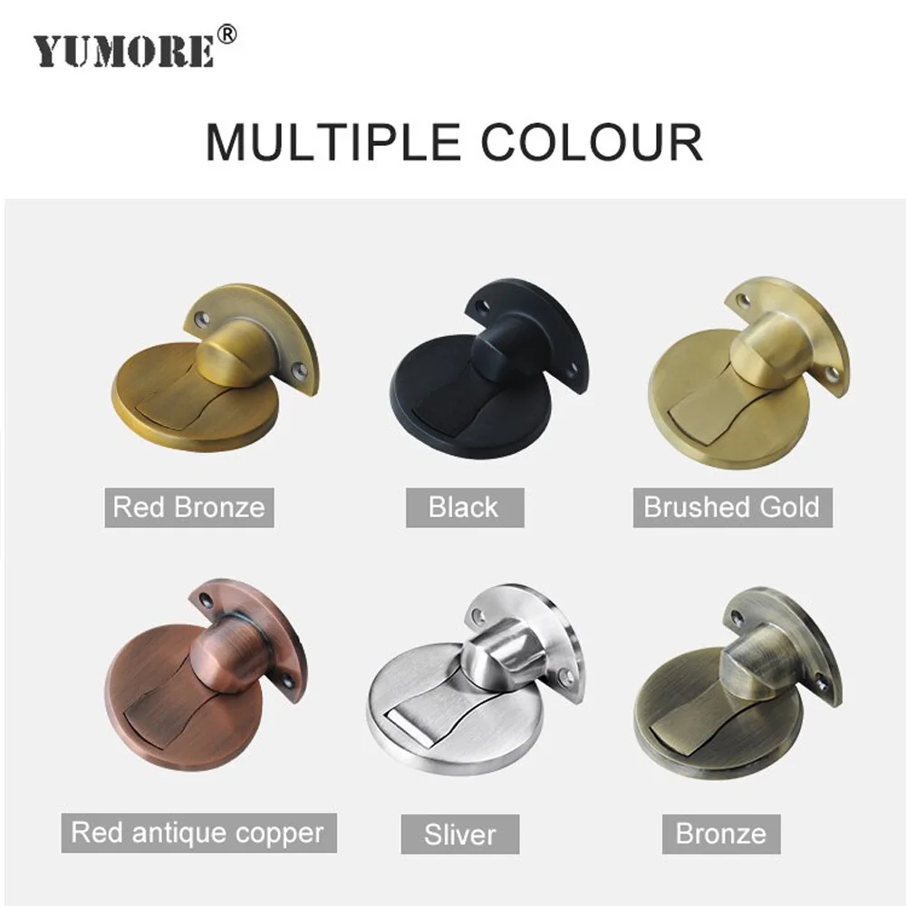 Магнитный дверной ограничитель YUMORE скрытые дверные держатели из нержавеющей