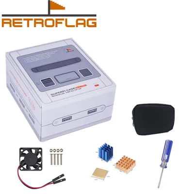 Чехол Retroflag SUPERPi с Классический usb-контроллер Deluxe Edition-J, набор - Цвет: Белый