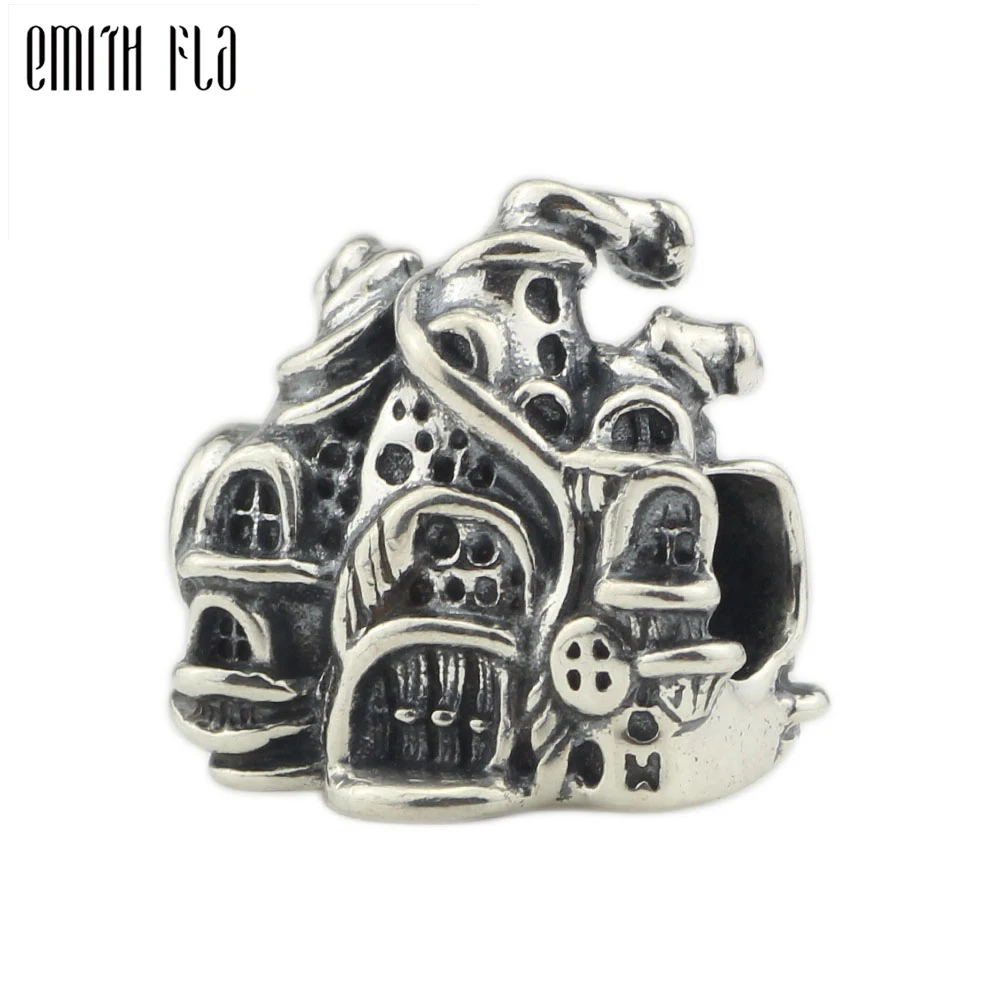 Подлинный 925 пробы Серебряный магический замок очаровательный бисер Подходит