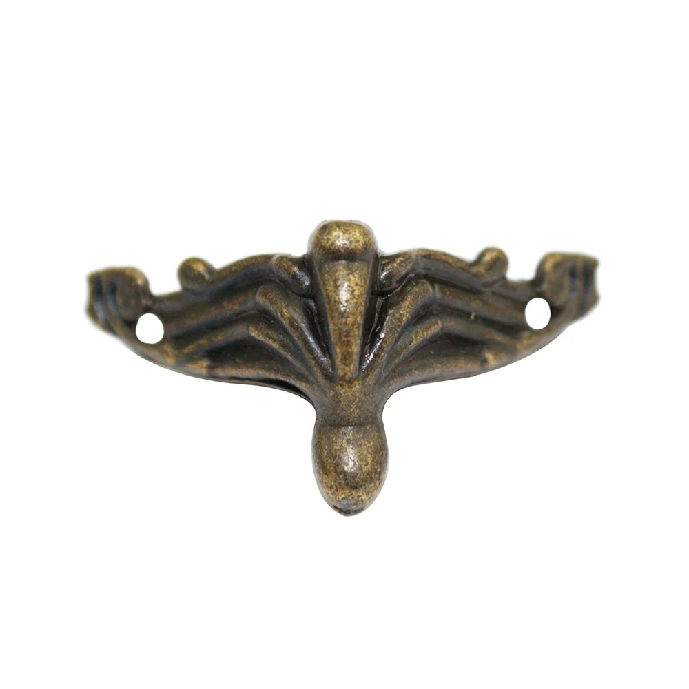 

20PCS 27x16mm Zinc Alloy Sofa Support Feet Tiny Leg Shape Gift Box Decoration Legs Furniture Accessories (Dark Red)