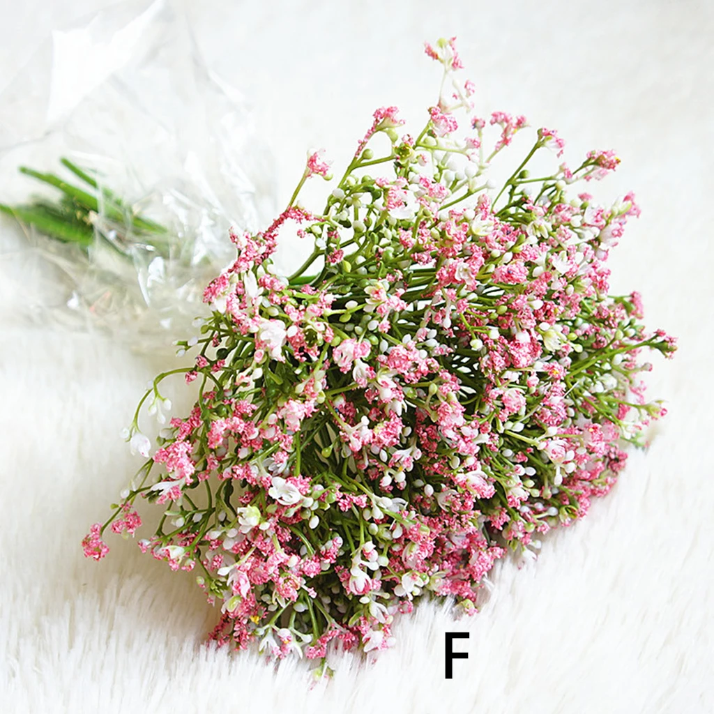 

16Pcs Baby Breath Gypsophila Artificial Fake Silk Plants Wedding Party Realism Flowers DIY Home Garden Wedding Decor
