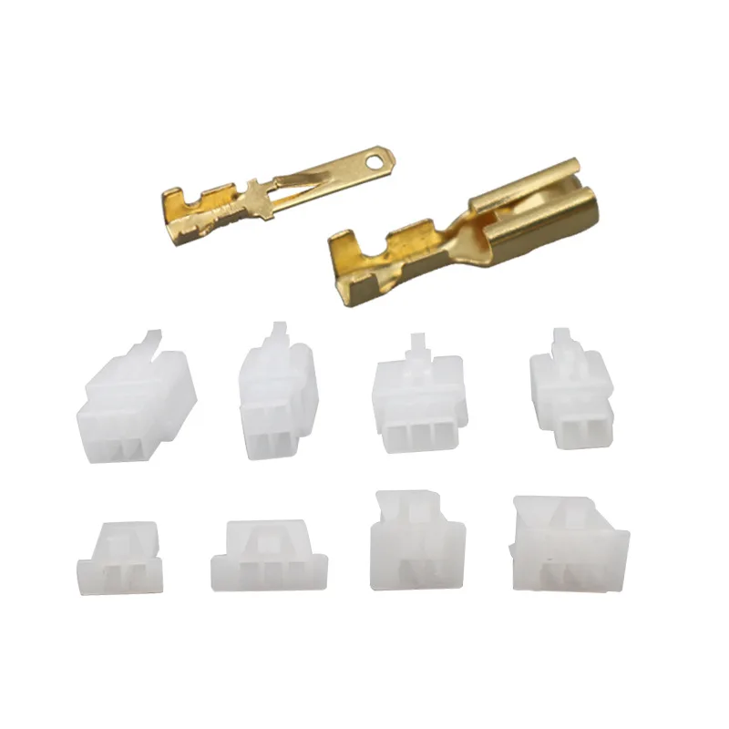 40 Set Practical Auto Electrical 2 3 4 6 Pin 2.8 mm Wire Terminal Connector with Fixed Hook Male Female Terminals Housing Mayitr |