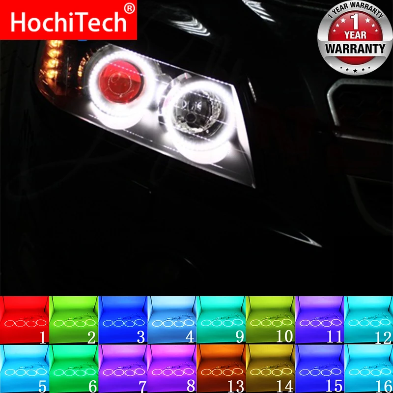 Разноцветные светодиодсветодиодный RGB лампы для фар ангельские глазки кольцевые