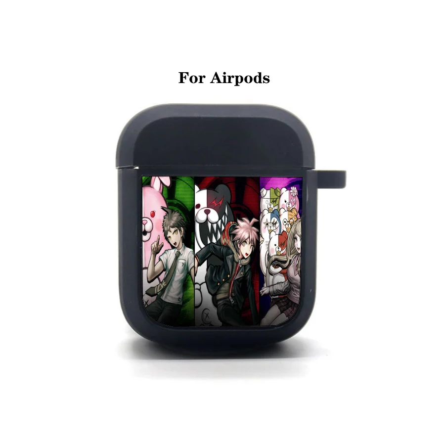 

Game Danganronpa AirPods case Cover Apple AirPods Earphone bag Soft Silicone Bluetooth Protective Earphone Case