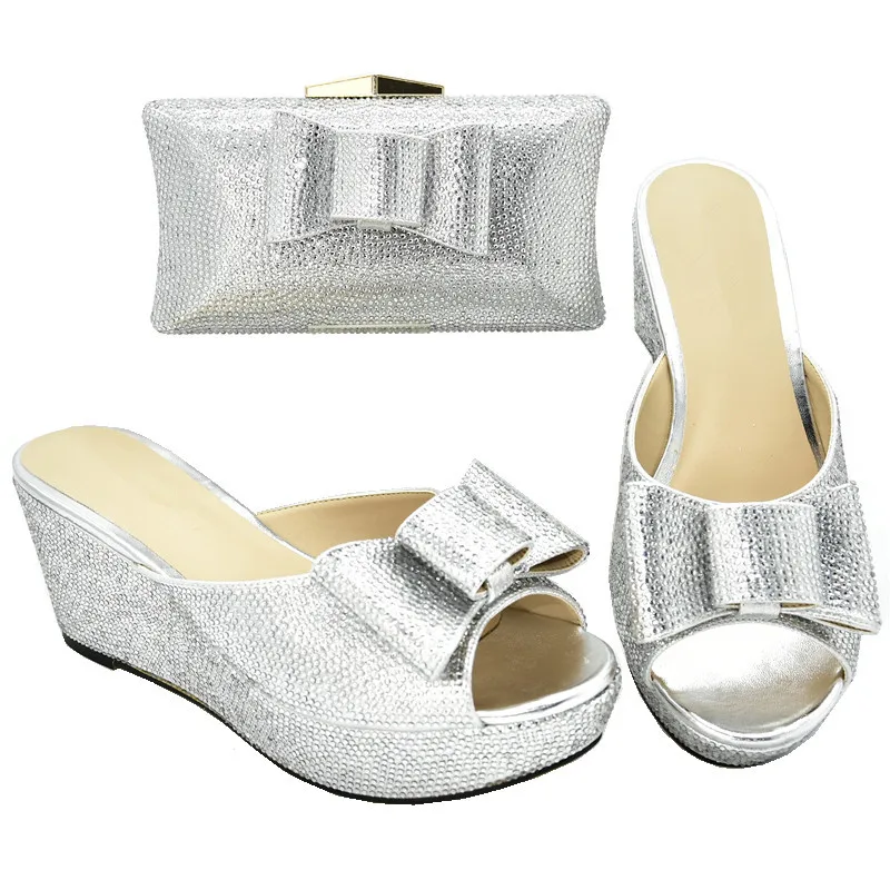 Новейшие итальянские женские свадебные туфли-лодочки с сумочкой африканские