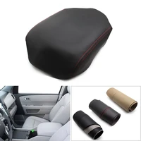 microfiber leather center armrest console lid box protection cover trim for honda pilot 2009 2010 2011 2012 2013