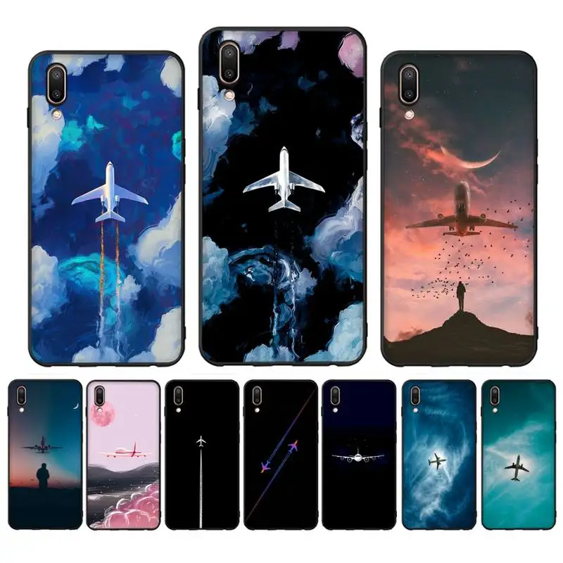 

Aircraft plane airplane Phone Case For Oppo Reno Realme C3 6Pro Cover For vivo Y91C Y17 Y19 Funda Capa