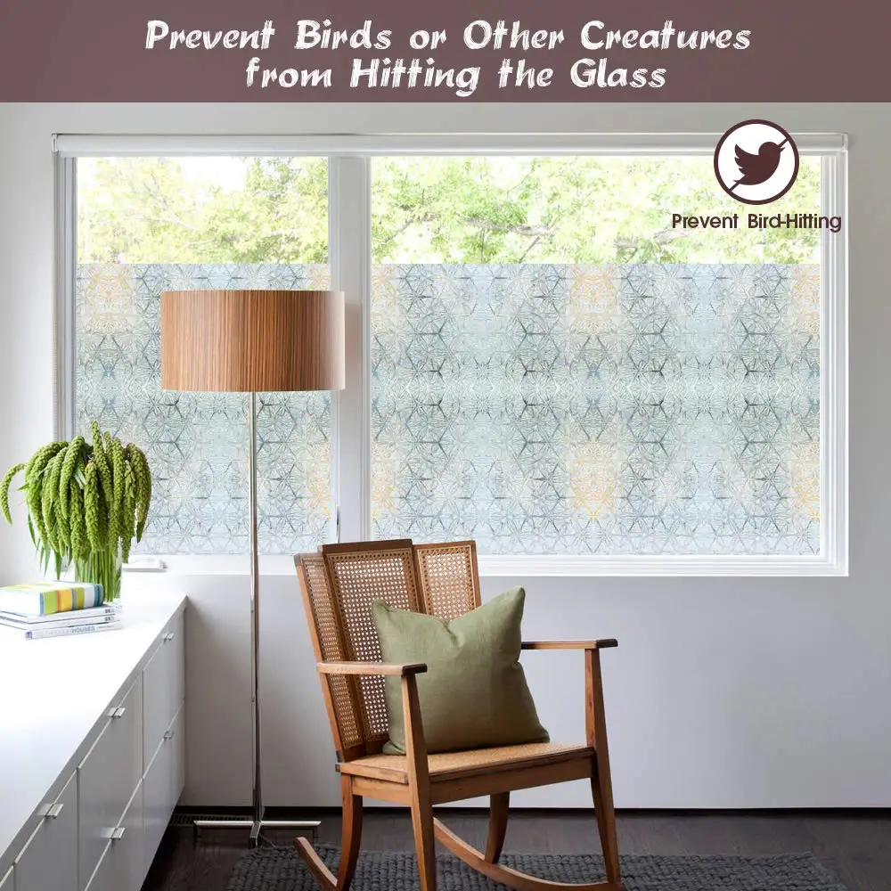 Радужная оконная пленка 3D кристально прозрачный бриллиант декоративная