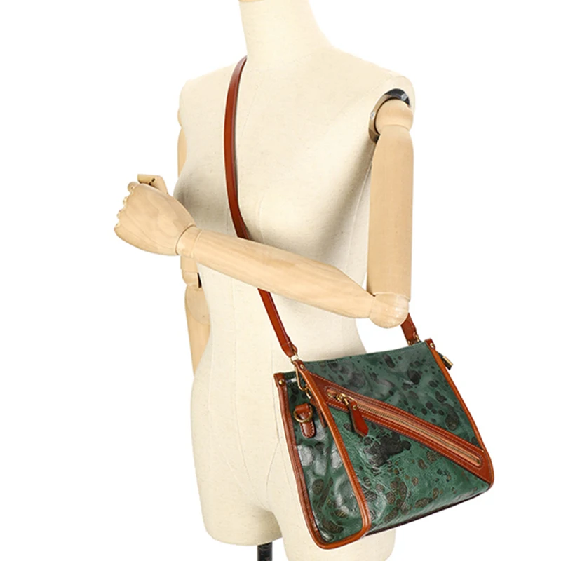 

FCTOSSR Высококачественная Ретро сумка через плечо в западном стиле из воловьей кожи с простой текстурой женская сумка на одно плечо