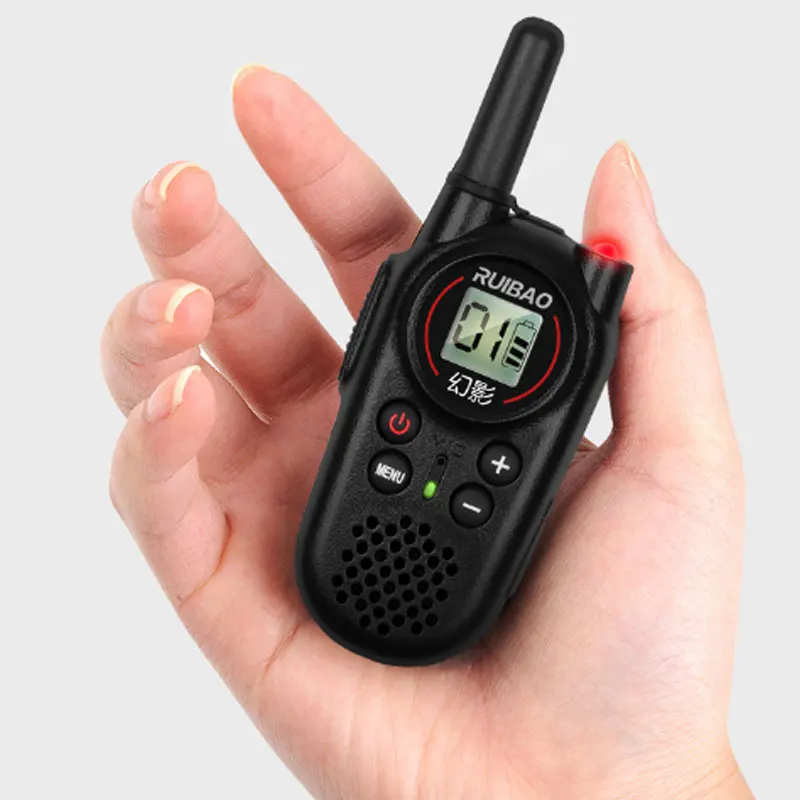 

Best Sell 2Pcs Uhf handheld Two Way Radio Kids Walkie Talkie Mini outdoor self driving walkie talkie up to 3km