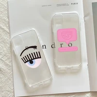 Hot Ferragnies Eyes Chiara Phone Case For Iphone Pro Max For Iphone Plus Max SE2 Transparent Soft Cover