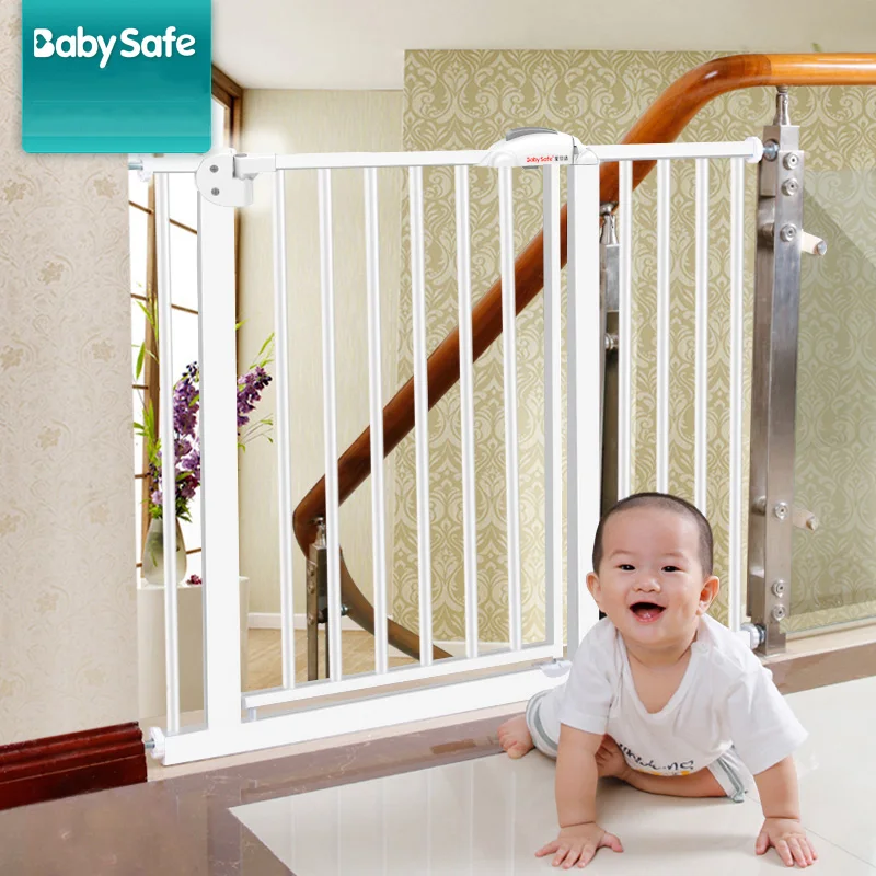 Babysafe металлические железные ворота детские ворота безопасности pet изоляционный забор 75-82 см ширина мульти-размер ворота