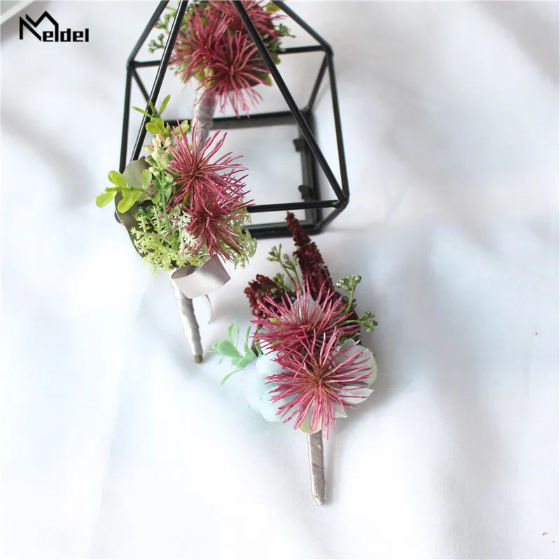 Искусственное растение брошь подружки невесты цветок на запястье свадебный