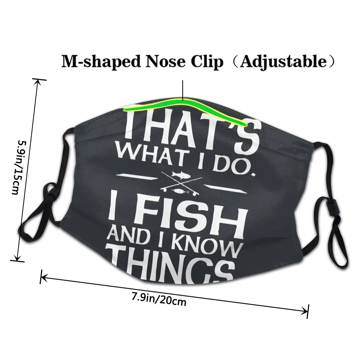 I Fish Know Things неодноразовая маска для лица рыбацкий Рыбак Тирион пылезащитный