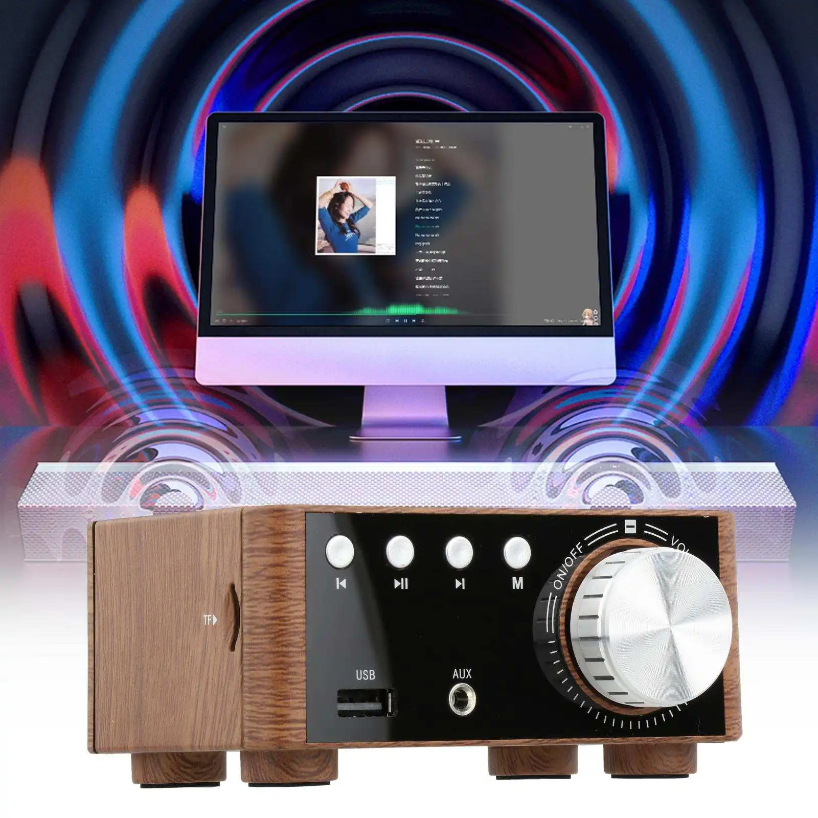 Цифровой усилитель мощности TPA3116 100 Вт Bluetooth 2 0 Hi-Fi стерео каналов беспроводной TF USB