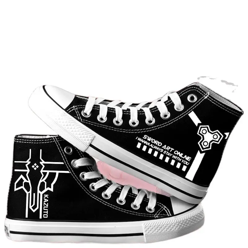 

Anime Cos Sword Art Online noctilucent Canvas Shoes Casual Kirigaya plimsolls Luminous shoes rope soled shoes