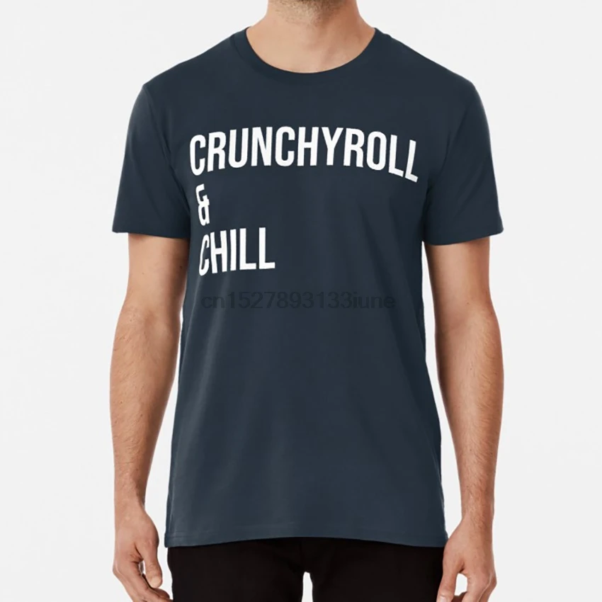 Хрустящая прохладная футболка хрустящий мем забавная Аниме Манга weeb weeaboo nerd otaku