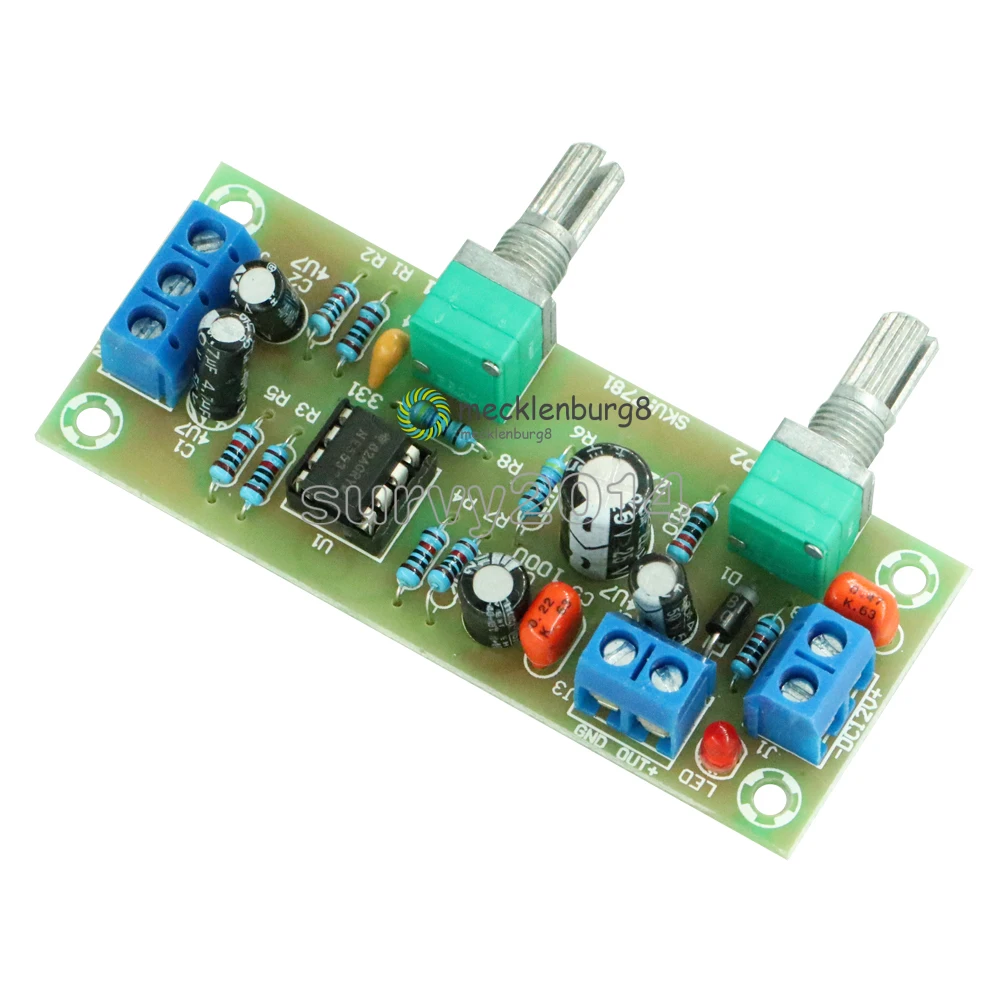 

New DC 12 V-24 V with low-level low-pass filter NE5532 subwoofer process preamplifier circuit wiring diagram Integrated circuits