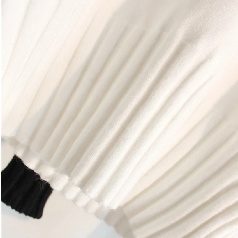 Женский свободный свитер с высоким воротом новинка 2018 осенне-зимние черные топы