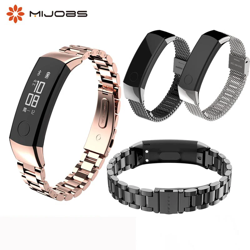 Ремешок для часов Honor band 3 браслет Huawei ремешок из нержавеющей стали Band