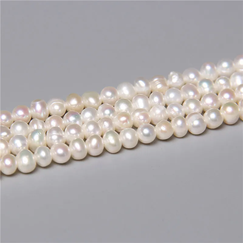 

4-4.5mm Baroque Natural Freshwater Pearl Beads Loose Irregular Spacer Pearls Beads For Jewelry Making Necklace Earring Bracelets