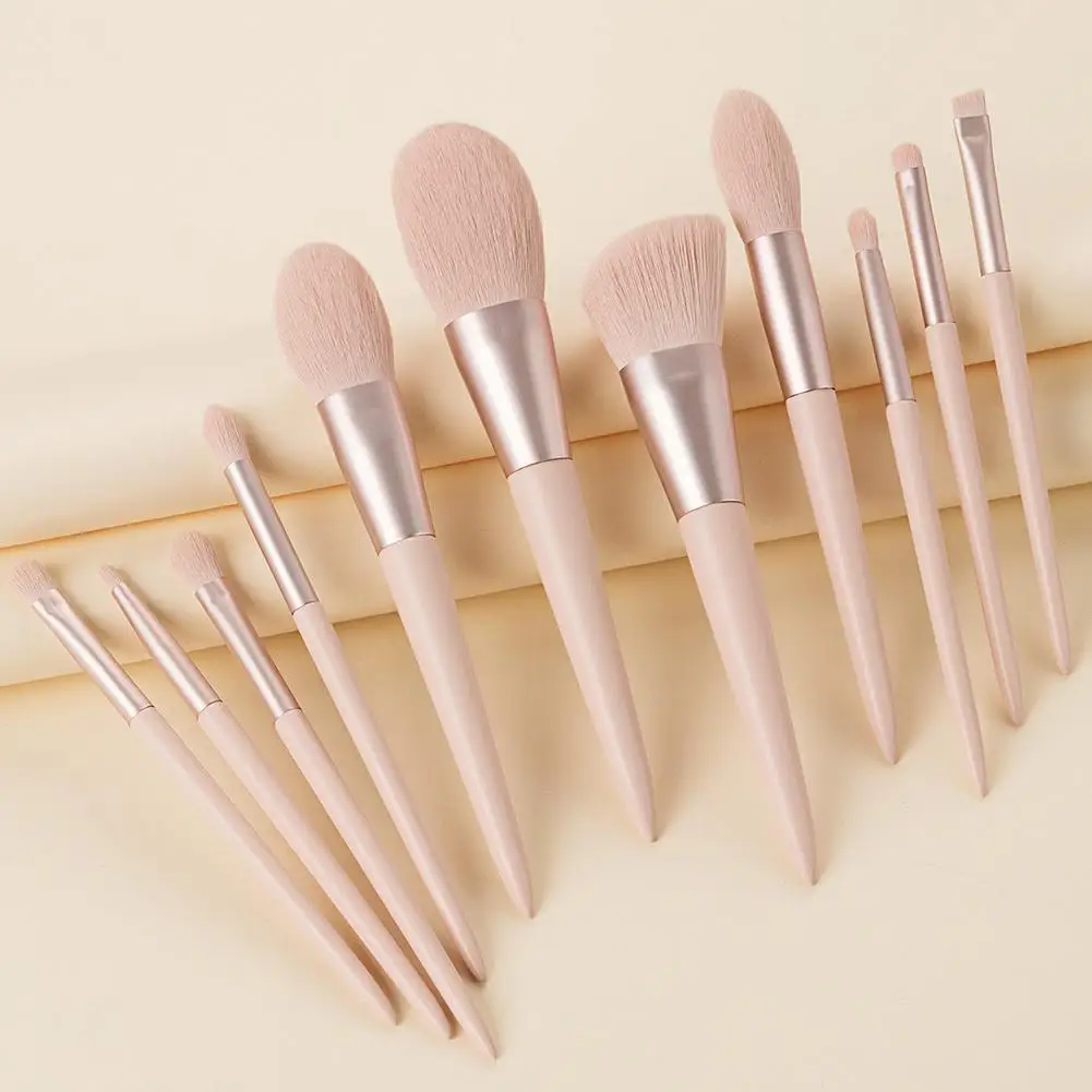 11 шт. набор кистей для макияжа пудра тени век Жидкая основа румяна смешанный