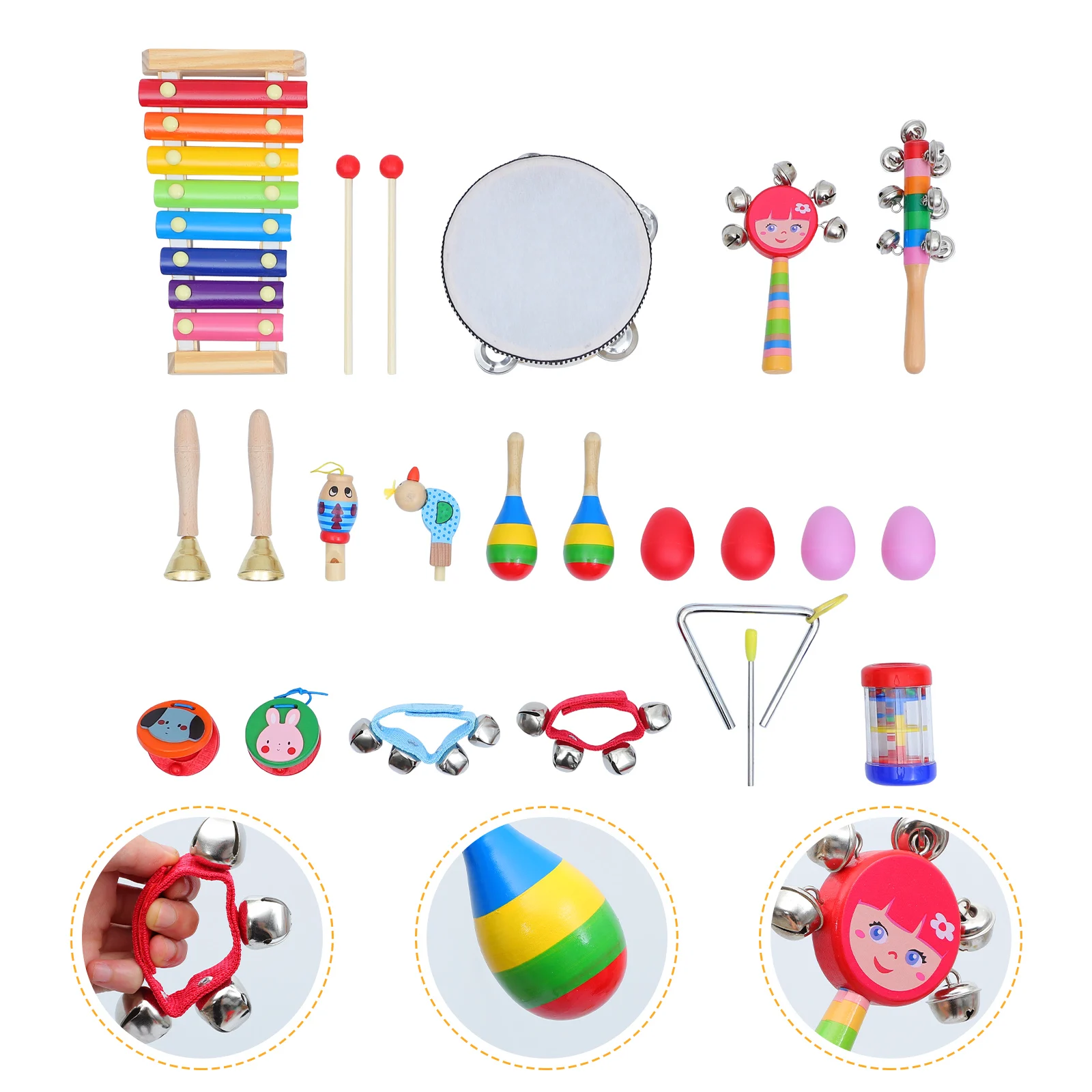 

1 Set Infant Sand Hammer Toddlers Rattle Toys Musical Instrument Percussion Toys