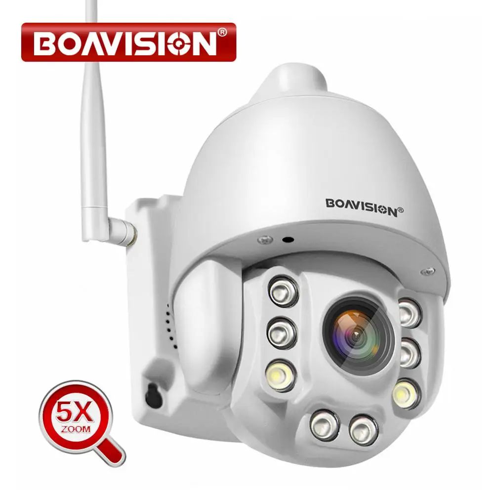 5X оптический зум Беспроводная PTZ IP камера Wifi 1080P 5MP двухстороннее аудио наружное видео наблюдение домашняя камера безопасности P2P CamHi