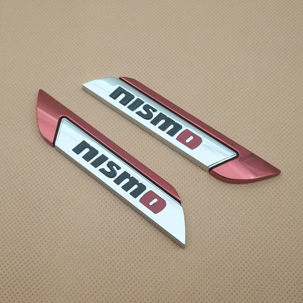 Пара металлических наклеек для автомобильного стайлинга Nismo значок боковое