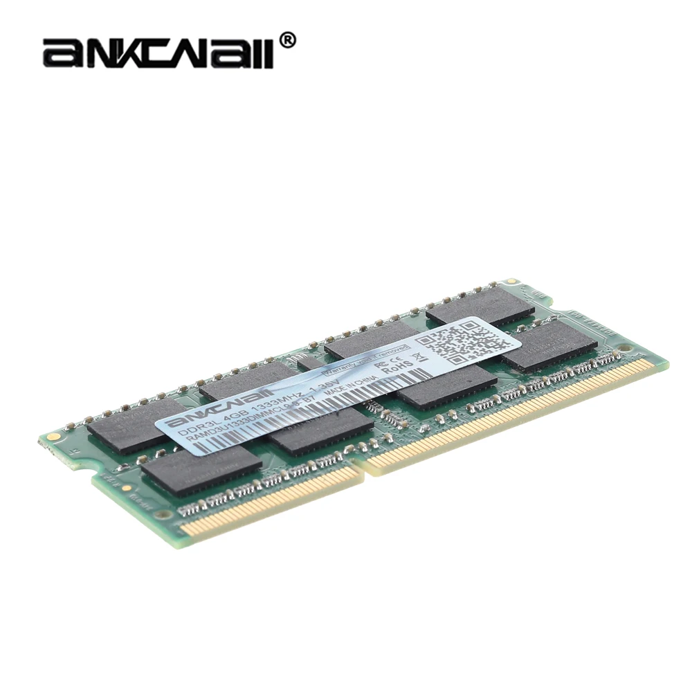 Оперативная память для ноутбука ANKOWALL DDR3 2 ГБ 4 8 1333 1600 1866 МГц sodimm ddr3l 204pin 1 35