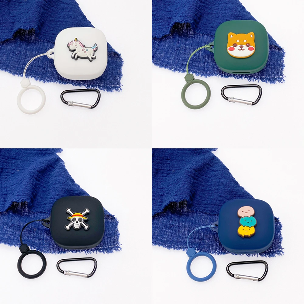 

DIY Cartoon Cover for QCY T13 Case TWS Bluetooth Earphone Case Accessories Headphone Silicone Box Bag Portable with Finger Ring