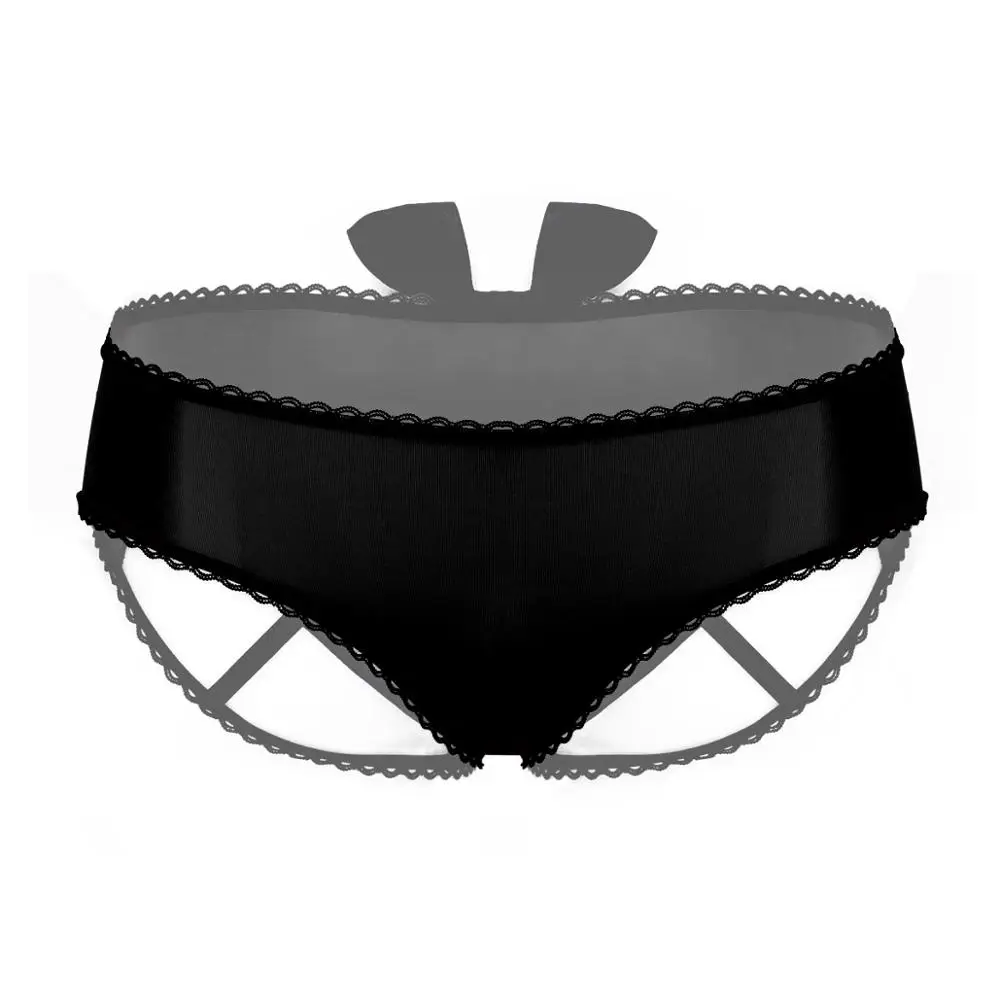 Women Sexy Lingerie Erotic Panties Open Back Porn Underwear Crotchless Sex Wear Bumless Couple Briefs with Cage 40 | Тематическая