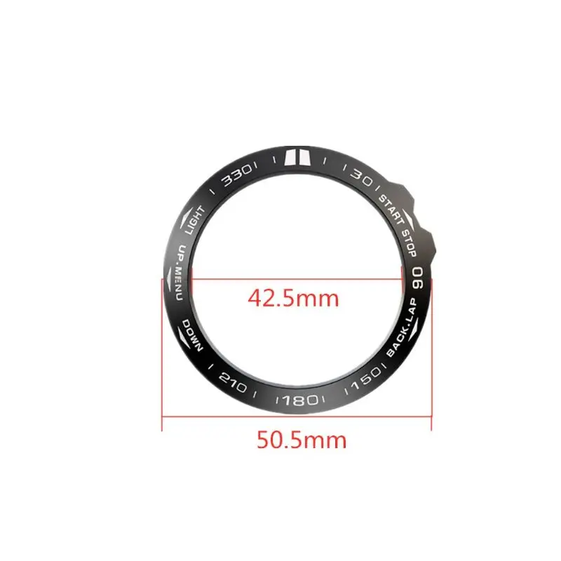 Металлическое кольцо с клейкой крышкой для смарт часов Garmin Fenix 5X и
