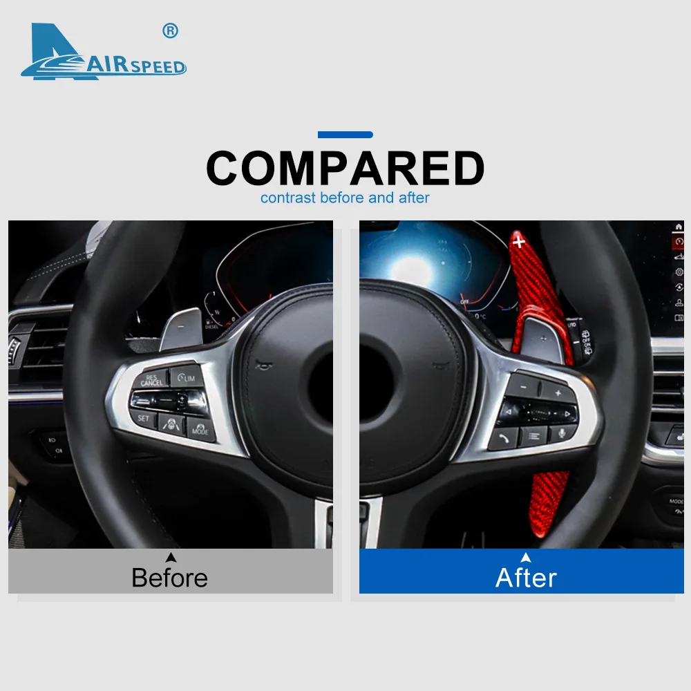 Автомобильный рычаг переключения передач на руль из углеродного волокна для Toyota